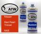 Preview: Nissan, Red Pearl Tricoat, NAS: 400ml Sprühdose + 400ml Klarlack - Set, von ATW Autoteile West.